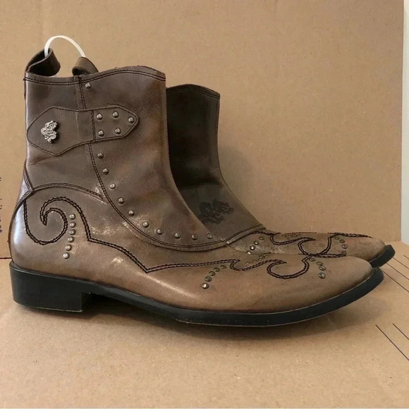 Mark Nason BARCLAY Dragon Rock Boots US‎ 7.5 Distressed Brown - Picture 3 of 16